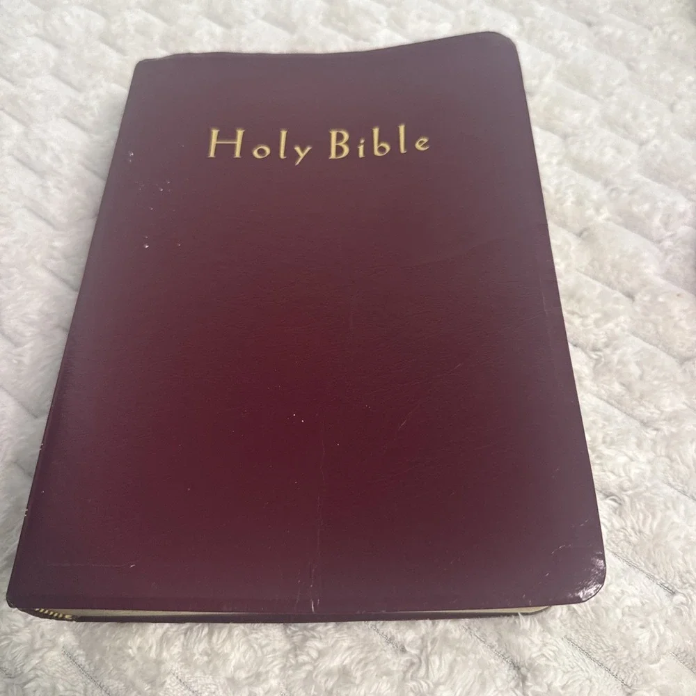 Holy Bible New Living Tyndale Red Letter Verse Finder Large Print Burgundy 1996